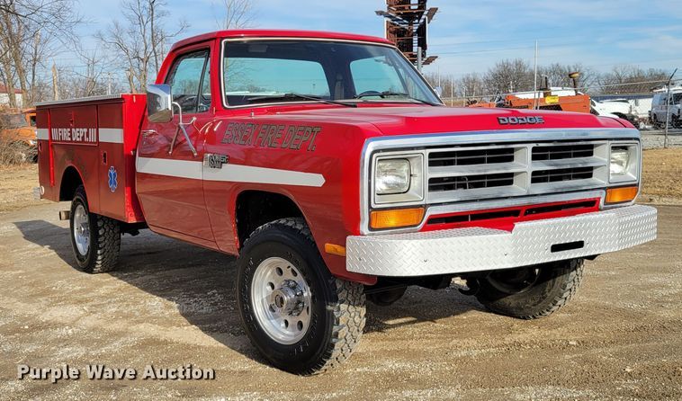 1987 Dodge W250  utility bed pickup truck