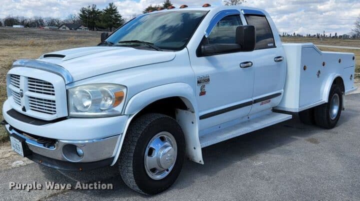 2007 Dodge Ram 3500HD  Quad Cab utility bed pickup truck